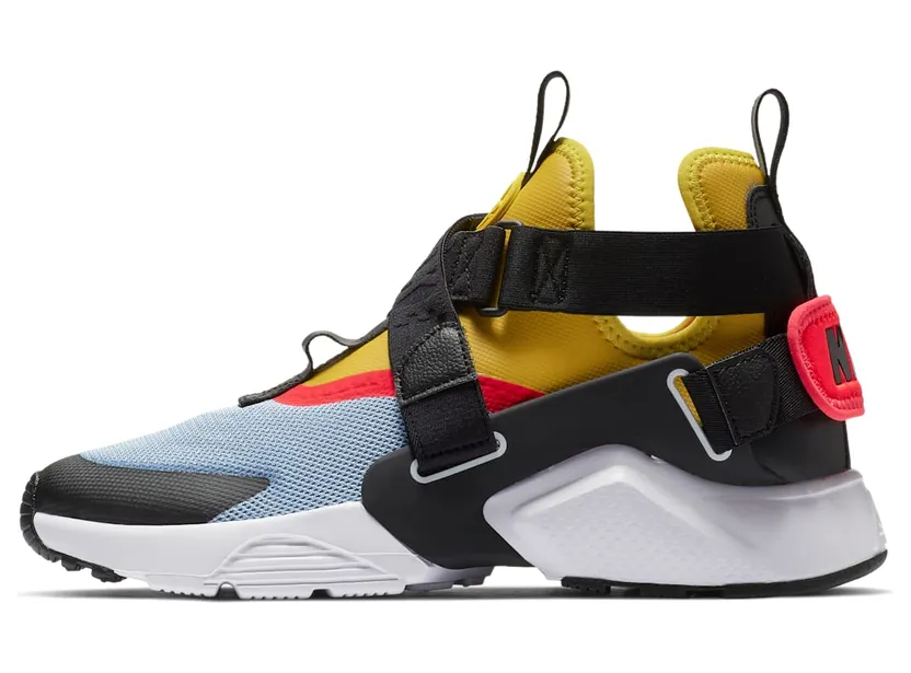 Nike Air Huarache City Aluminum Bright Citron Bright Crimson (W)