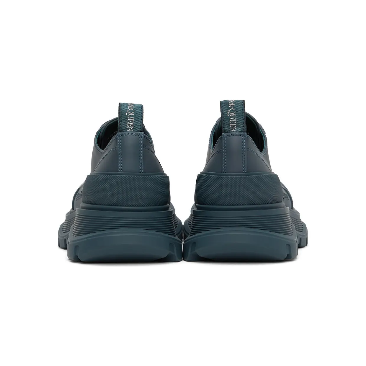 Alexander McQueen Blue Tread Slick Low Sneakers (627225WIBT14476) (4)