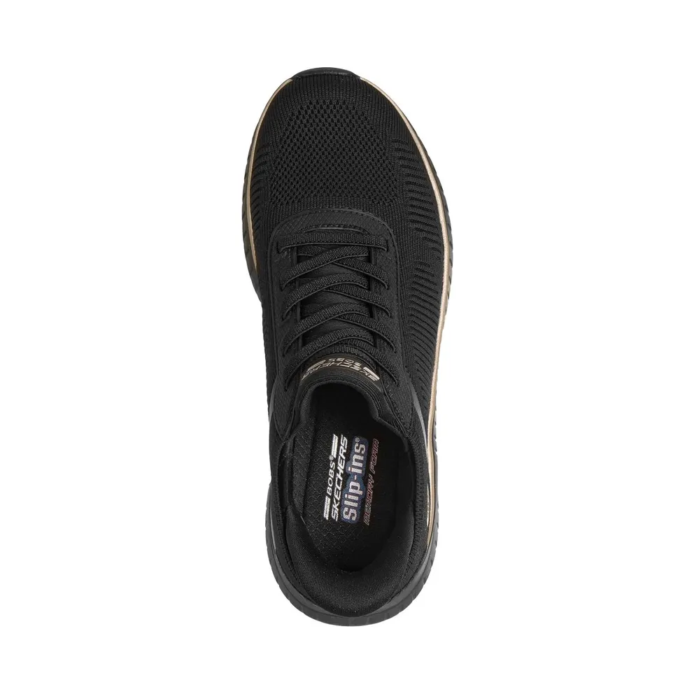 Skechers Slip-ins: BOBS Sport Squad Chaos Sneaker Black/Roos Gold