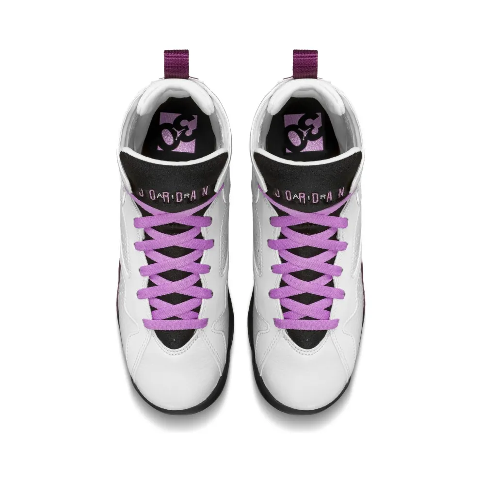Jordan 7 Retro Fuchsia Glow (GS) White/Fuchsia Glow-Black-Mulberry (442960-127)