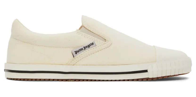 Palm Angels Off-White Square Vulcanized Slip-On Sneakers (PWIA046S22FAB0010110)