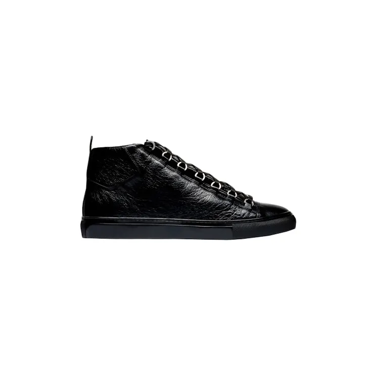 Balenciaga Arena High Shiny Black Leather