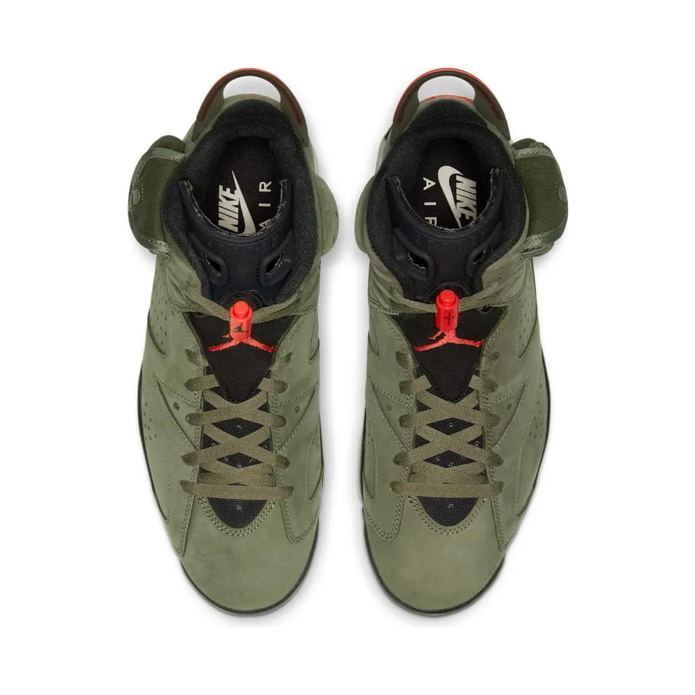 Air Jordan x Travis Scott Cactus Jack Nike AJ VI 6 ‘Medium Olive’ (2019) (CN1084-200)