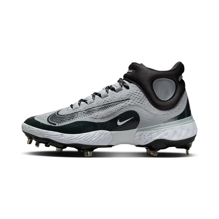 Nike Alpha Huarache Elite 4 Mid Wolf Grey White Dark Smoke Grey (DJ6520-002)