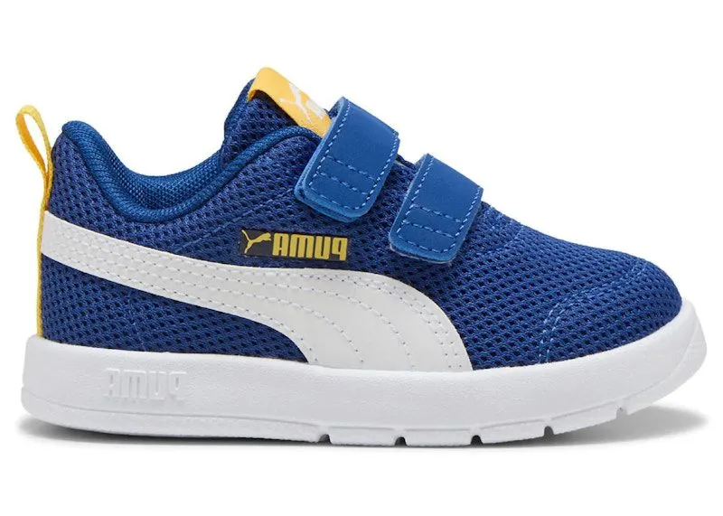 Puma Courtflex V3 Mesh Royal White Yellow (398086-05)
