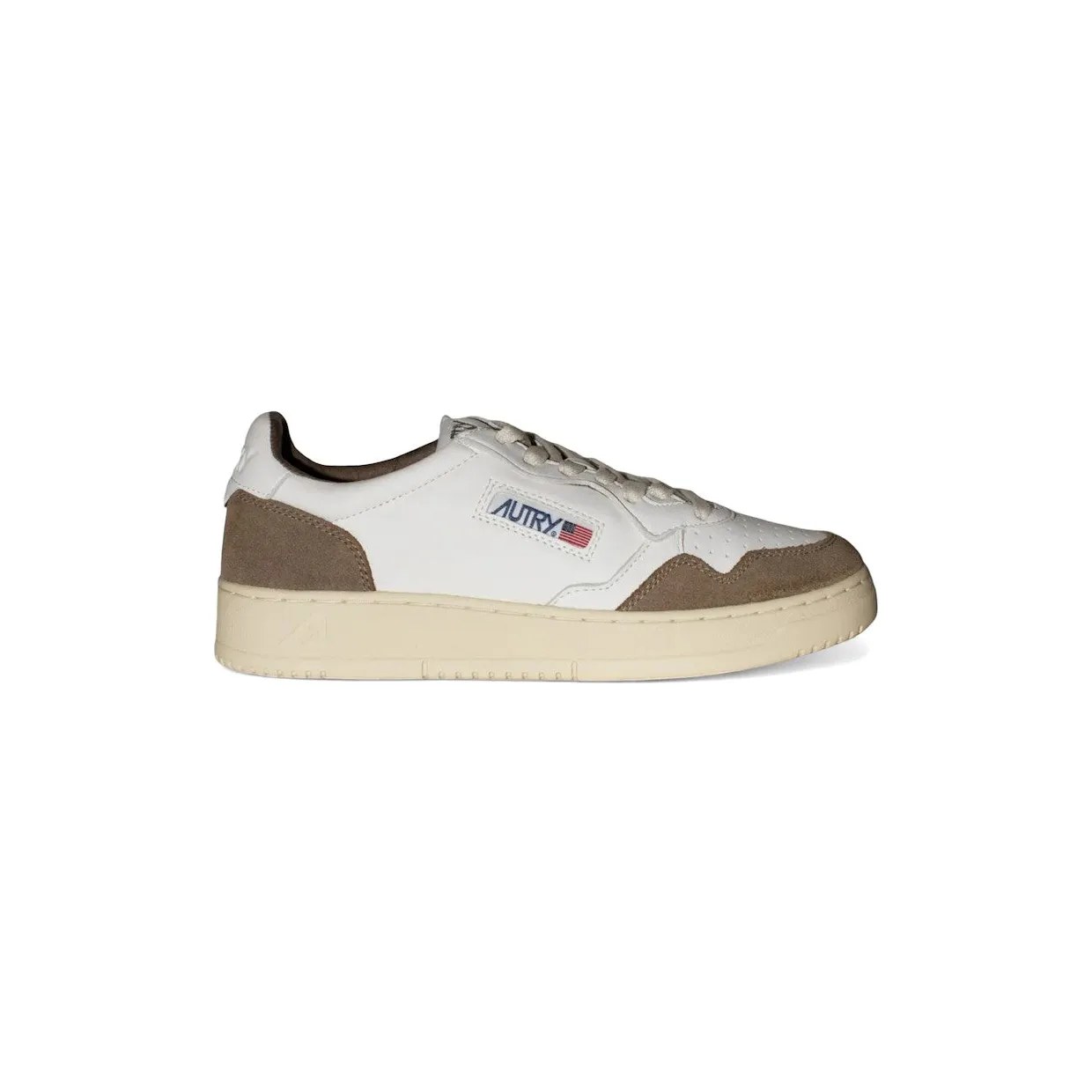 Autry Medalist Leather Low White Tobacco (AULM-GS43)