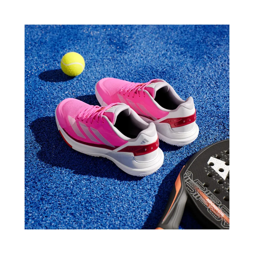 Adidas Crazyquick Lightstrike Padel Shoes Lucid Pink / Silver Metallic / Lucid Red (IH3395)