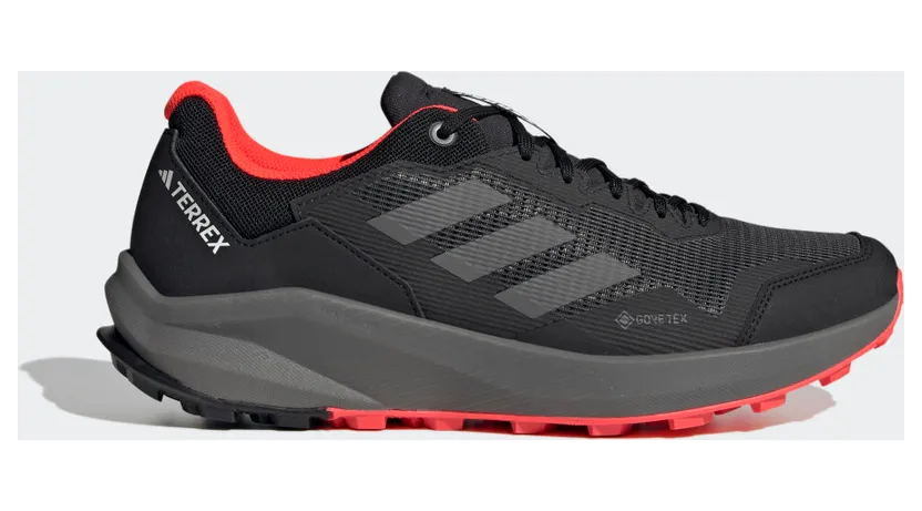 adidas Terrex Trail Rider GORE-TEX Trail Running Core Black / Grey Four / Solar Red (HQ1233)