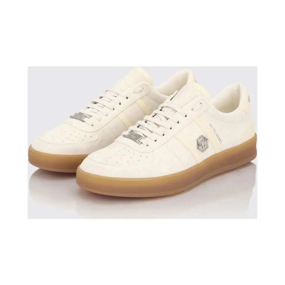 Philipp plein Retro Rebel Suede Sneakers White (PAFSUSC0941PLE010N01)
