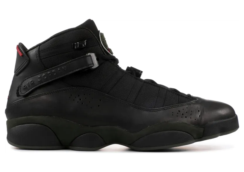 Jordan 6 Rings LS Black Dark Army