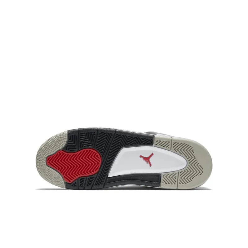 Jordan 4 Retro White Cement 2016 (GS) White/Fire Red-Black-Tech Grey (836016-192)
