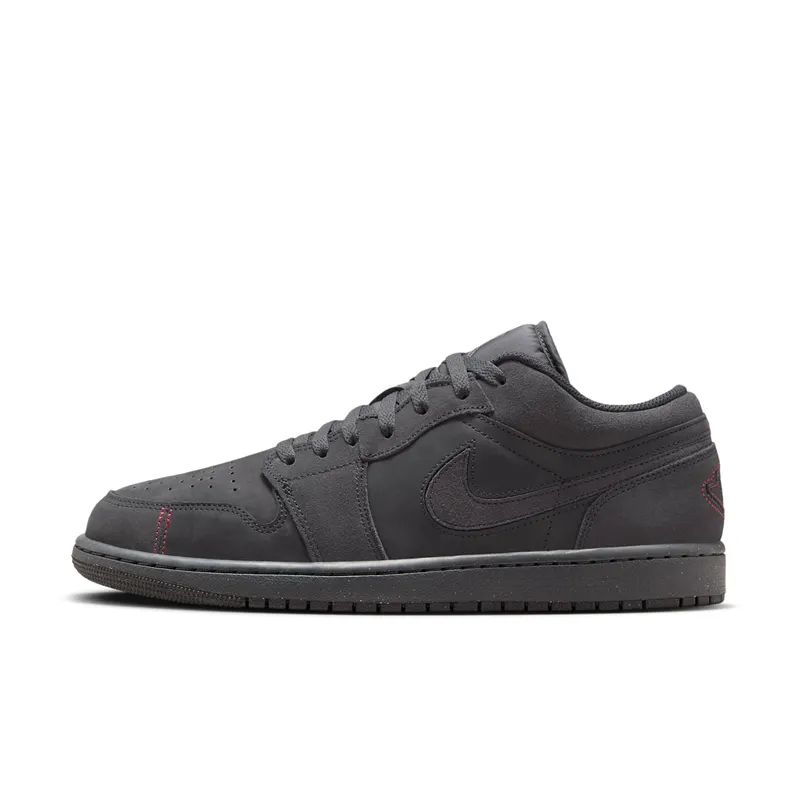 Jordan 1 Low SE Craft Dark Smoke Grey Varsity Red (FD8635-001)