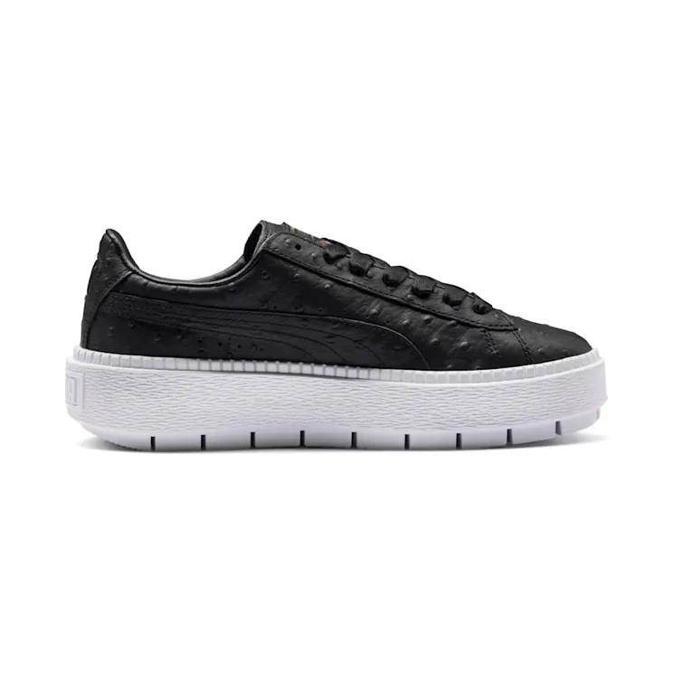 Puma PLATFORM TRACE OSTRICH “Black Ostrich” (366684-01)