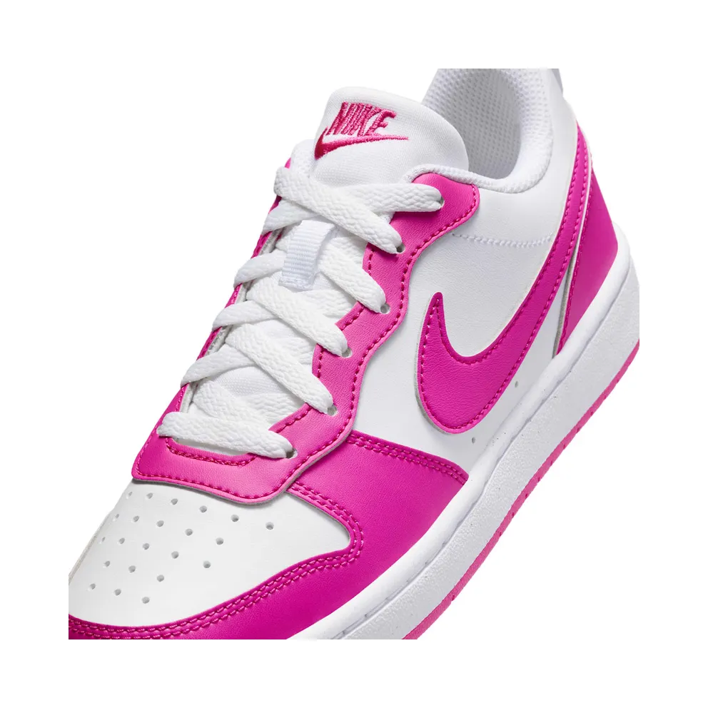 Nike Court Borough Low Recraft GS “Laser Fuchsia White” (DV5456-123)