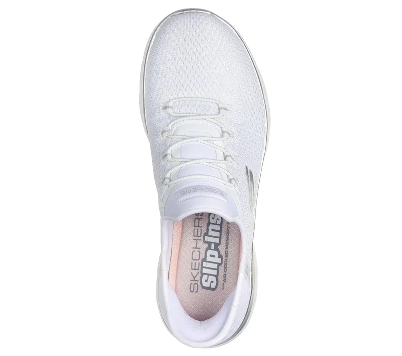 Skechers Slip-ins: Summits – Diamond Dream Sneaker White/Silver