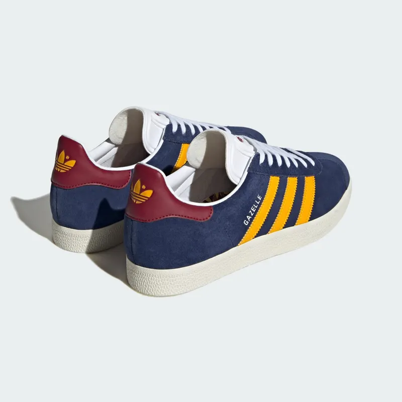 adidas Gazelle Dark Blue Crew Yellow Burgundy (IF0877)
