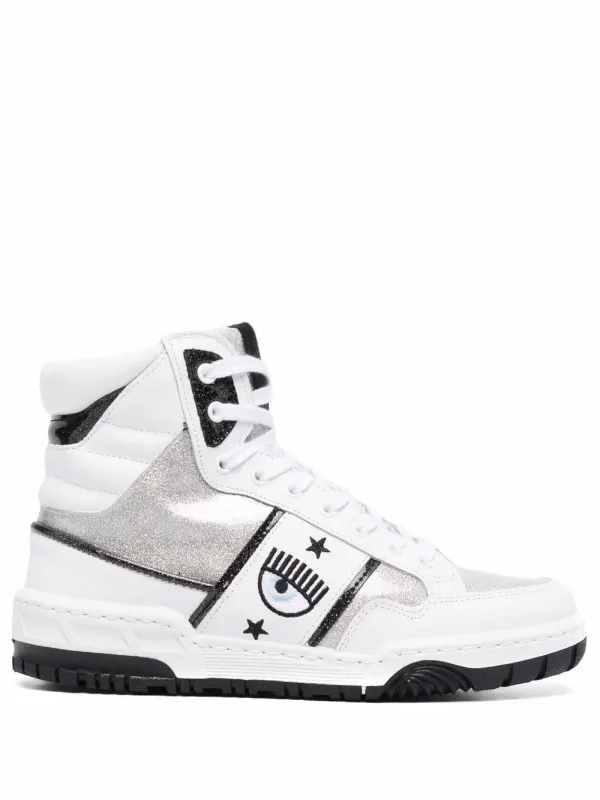 Chiara Ferragni High-top sneakers with patroon – White (CF2834)