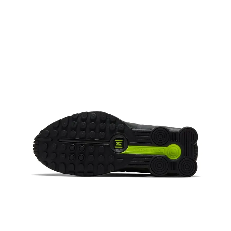 Nike Shox R4 Black Volt (GS) Black/Anthracite/Metallic Silver (CW2626-002)