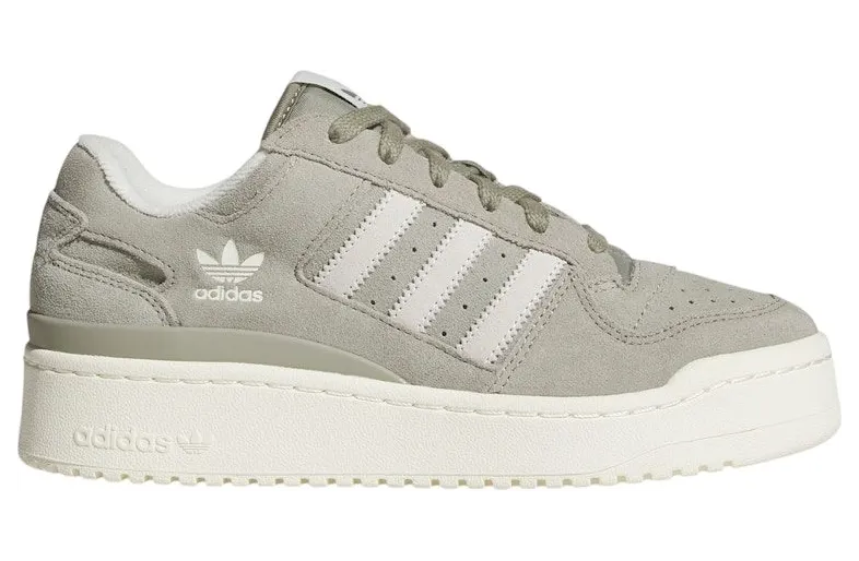 adidas Forum Bold Stripes Silver Pebble Off White (JR0500)