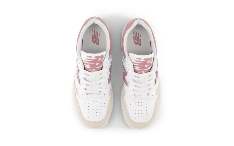 New Balance 480 White/Pink (GB480-93B)
