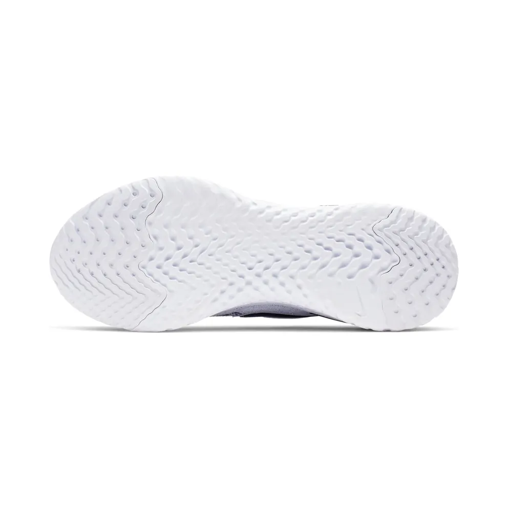 Nike Epic React Flyknit 2 White White Pure Platinum Black (BQ8928-101)