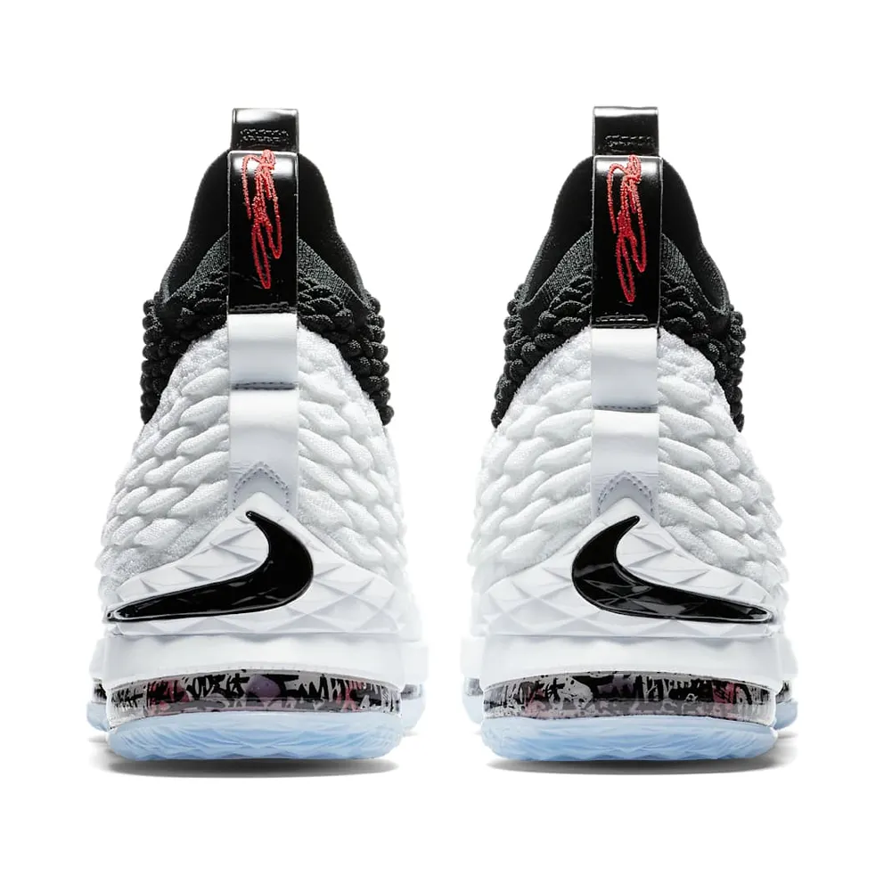 Nike LeBron 15 Graffiti White/Black-Black-University Red (AQ2363-100)