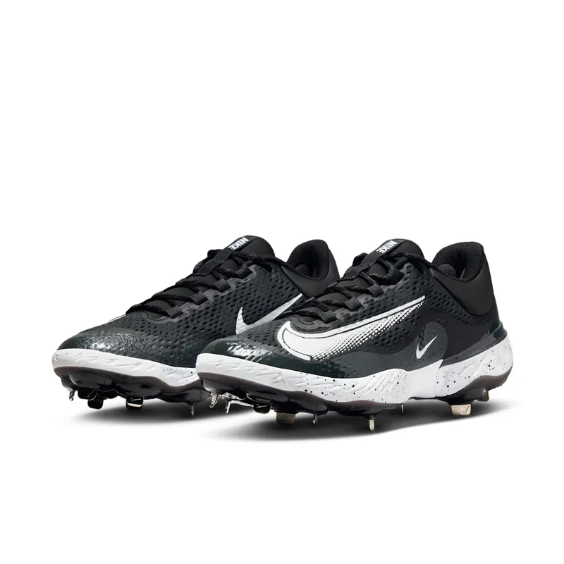 Nike Alpha Huarache Elite 4 Low Black Dark Smoke Grey White (DJ6521-003)