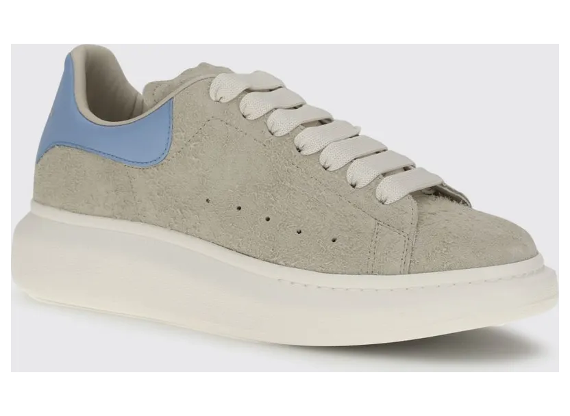 Mcqueen Oversize Suede Sneakers Blue (553680WIAJ91634)