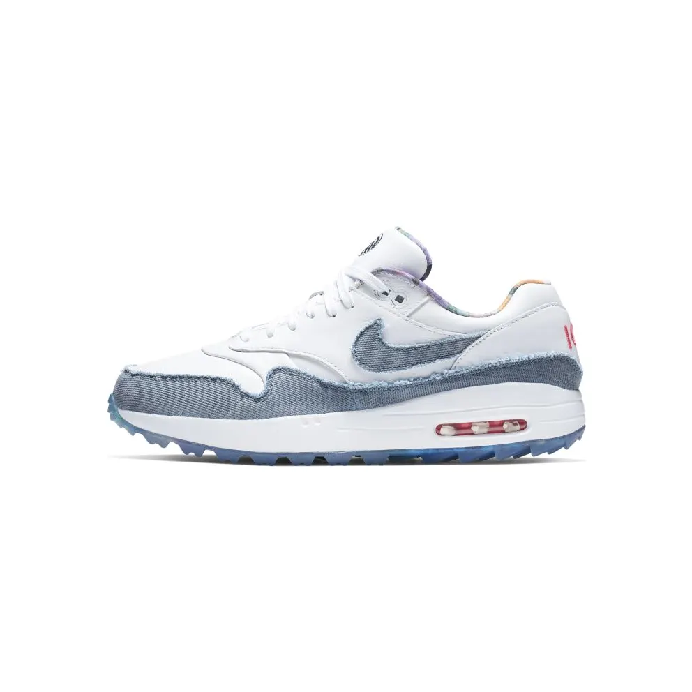 Nike Air Max 1 Golf No Denim Allowed White/Hyper Pink-Thunderstorm (CI6876-100)