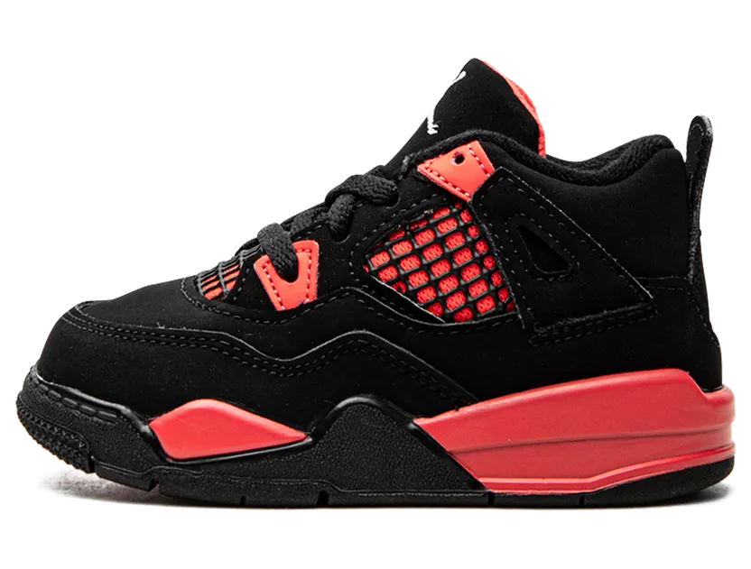 Air Jordan 4 Retro Red Thunder (TD) – “Black / Multi-color-multi-color-crimson” (BQ7670-016)