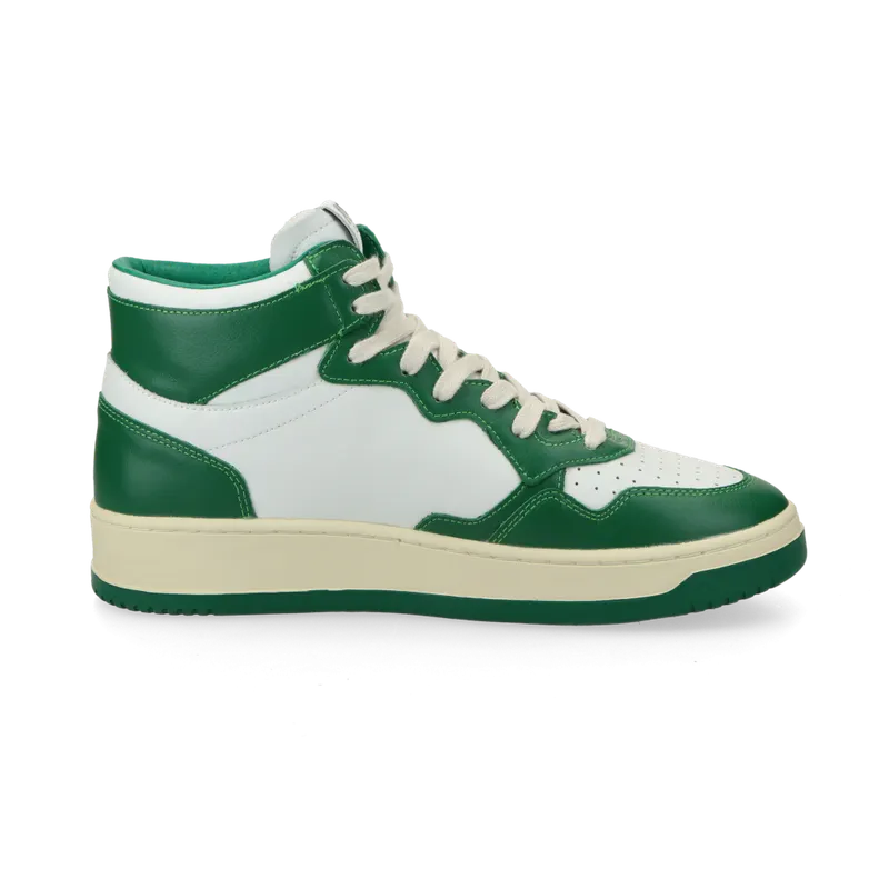 Autry Medalist Mid (White / Green) – AUMMWB03