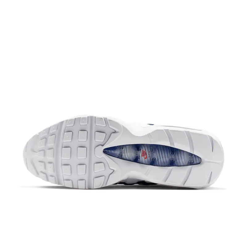 Nike Air Max 95 White Deep Royal Blue Gym Red White/Deep Royal Blue-Gym Red (CJ9926-100)