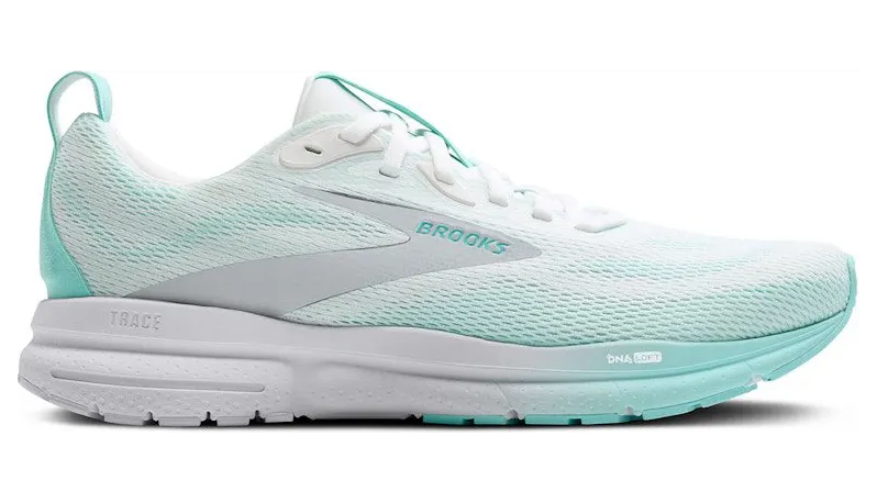 Brooks Trace 4 Bright White Limpet Oyster (120441-1B-198)