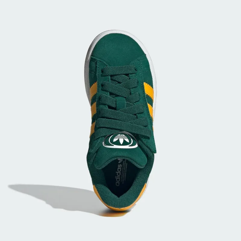 Adidas Campus 00s Comfort Closure Elastic Lace Kids Collegiate Green / Crew Yellow / Cloud White (JR7421)