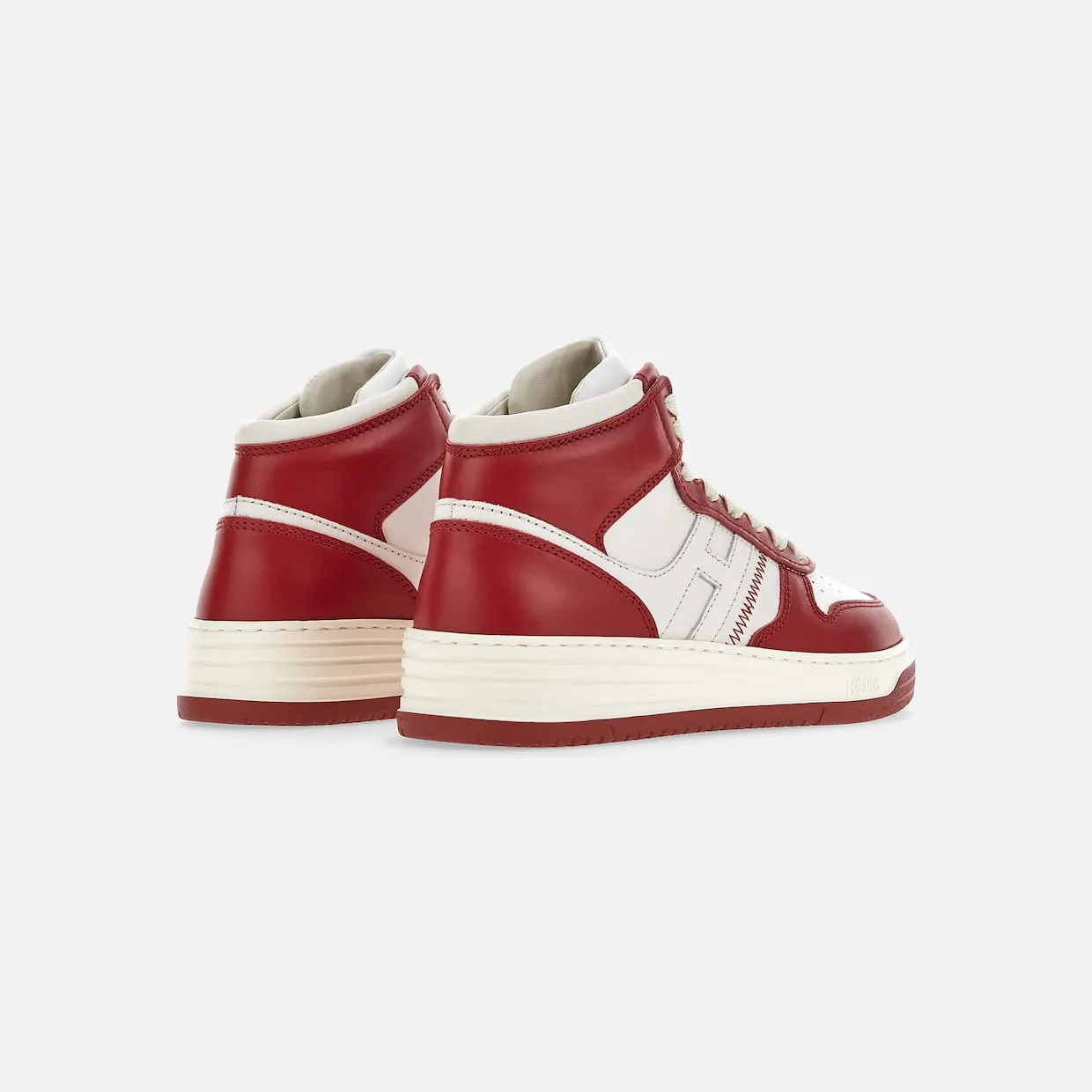 Sneakers Hogan H630 High Top White Red (HXW6300EU40R37958X) (2)