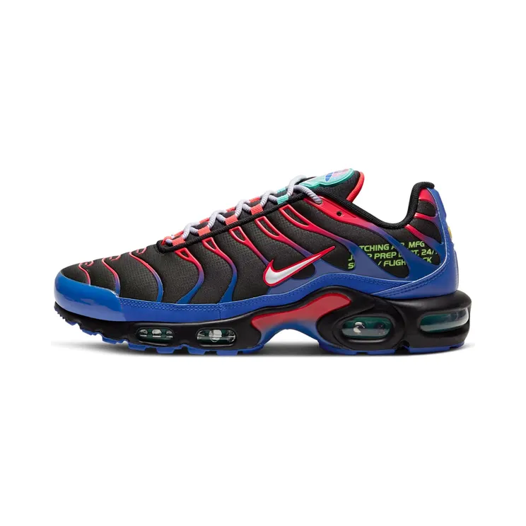 Nike Air Max Plus ‘Parachute’ Black/White/Laser Crimson/Hyper Royal (CV7541-001)