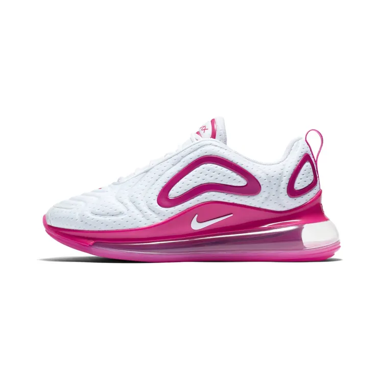 Nike Air Max 720 White Pink Rise “White / Fire Pink / Metallic Silver” (CN9506-100)