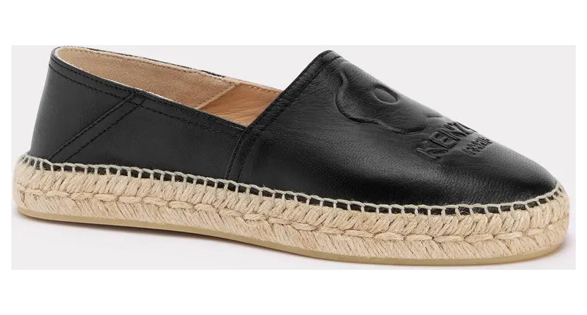 Kenzo Espadrilles ‘Boke 2.0’ En Cuir Femme Noir – Taille 40 (FE52ES031L78)