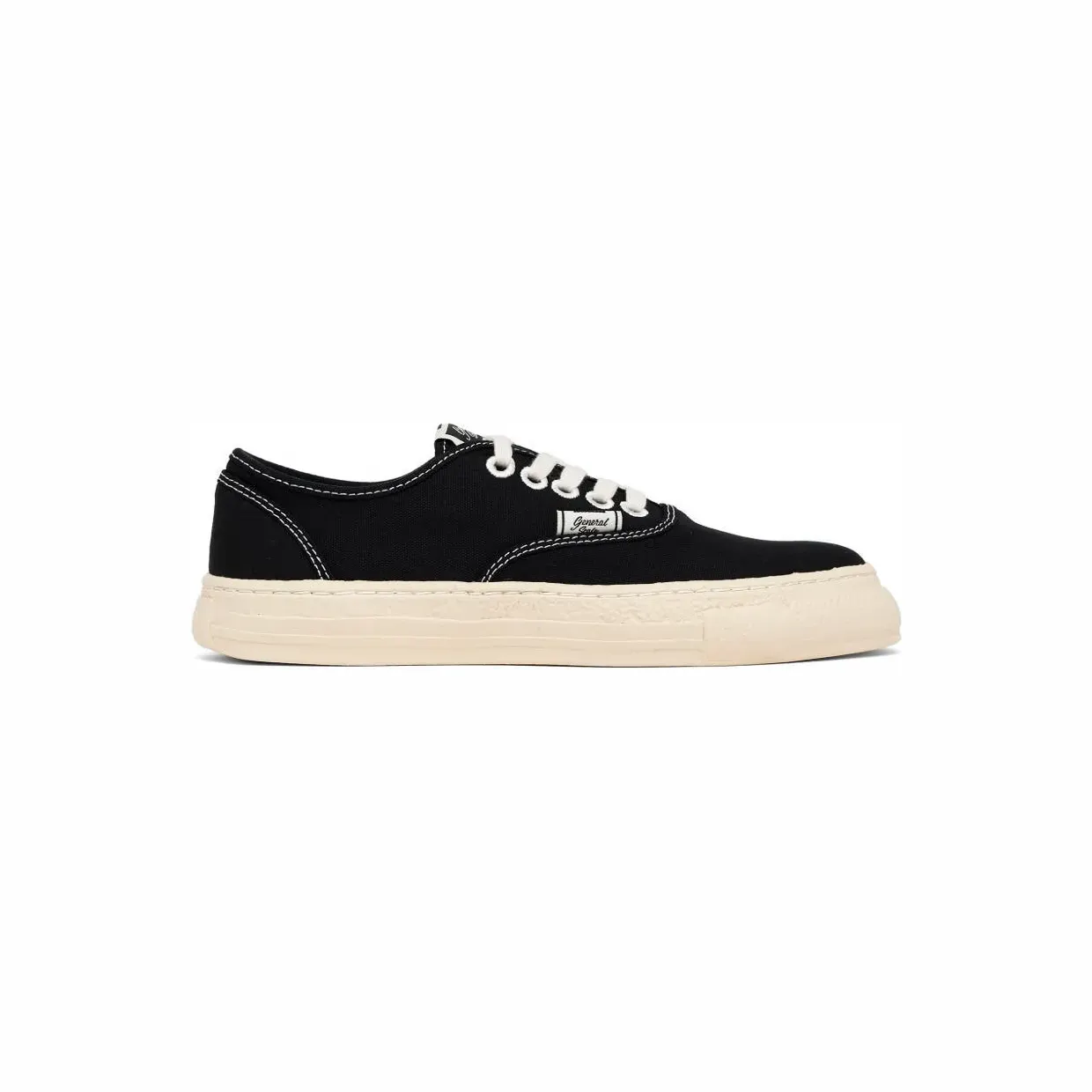 Maison Mihara Yasuhiro Past Sole mit Ziernaht “Black” (S16FW702)