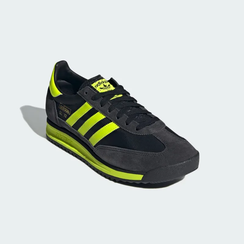 Adidas SL 72 RS “Core Black / Solar Yellow / Gold Metallic” (IG4647)