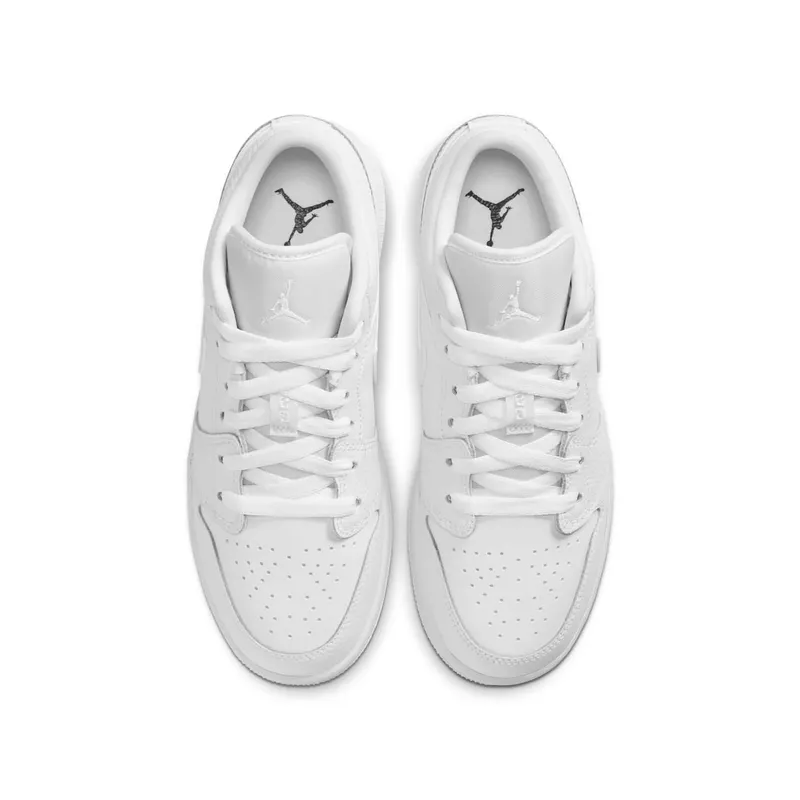 Nike Jordan 1 Low White (GS) White/White/White (553560-130)