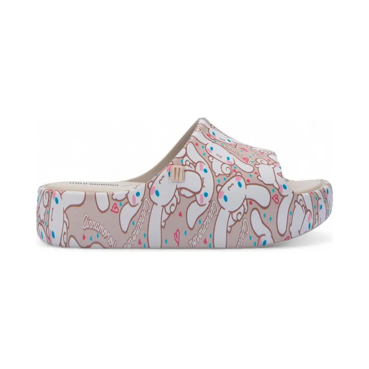 Melissa Mini Melissa Free Platform Slide Hello Kitty and Friends Beige Brown (37875-BS340)