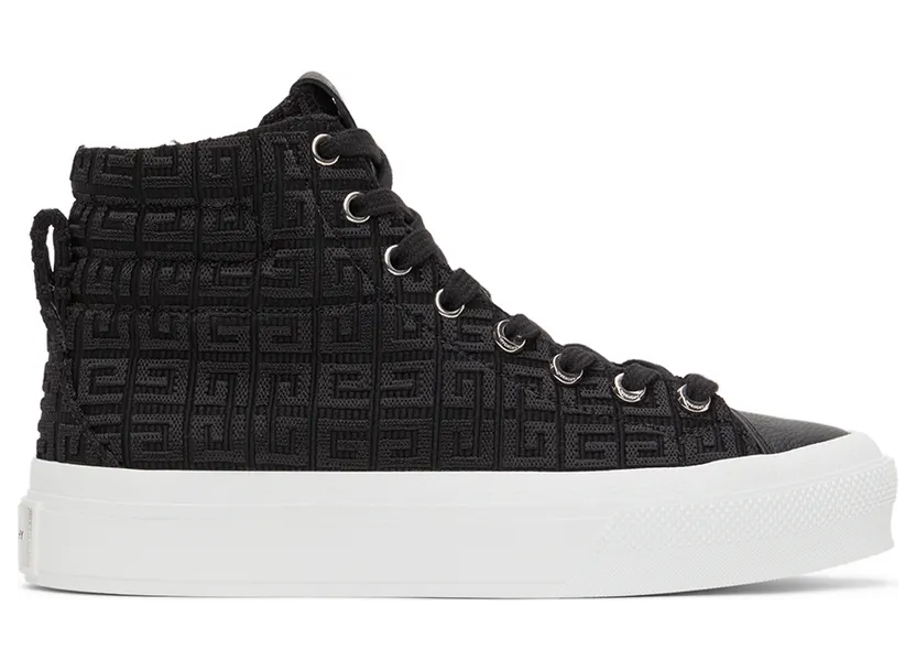 Givenchy Black 4G City High Sneakers (BE0025E19R001)