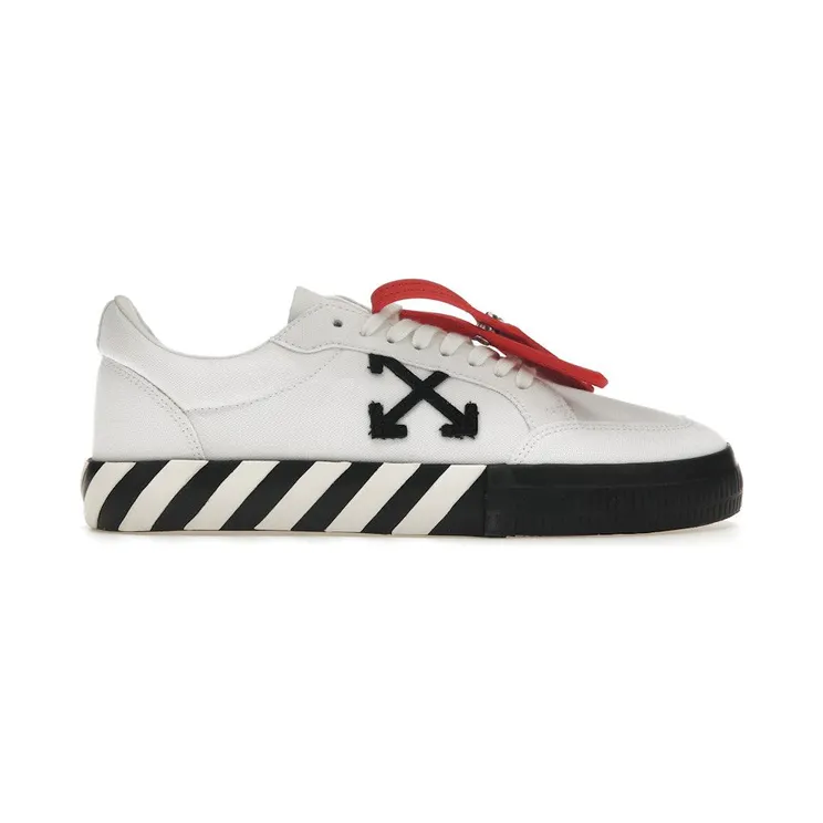 OFF-White Vulcanized Low Canvas White Black Ice (OMIA085C99FAB0060110)
