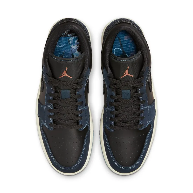 Jordan 1 Low SE Black Dark Obsidian Snakeskin (FJ5478-010)