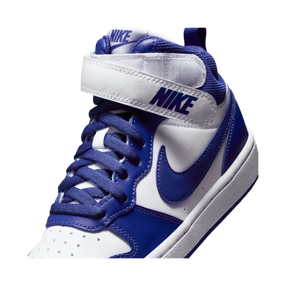 Nike Court Borough Mid 2 White Deep Night (CD7782-130)