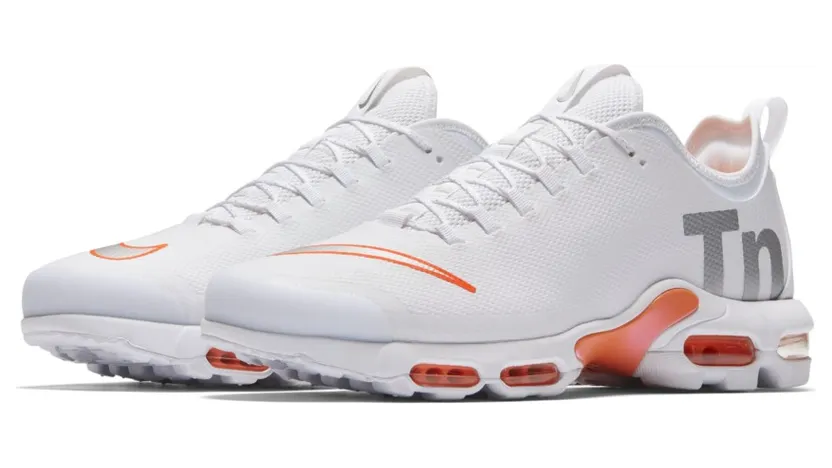 Nike Mercurial TN White Silver Orange (AQ0242-100)