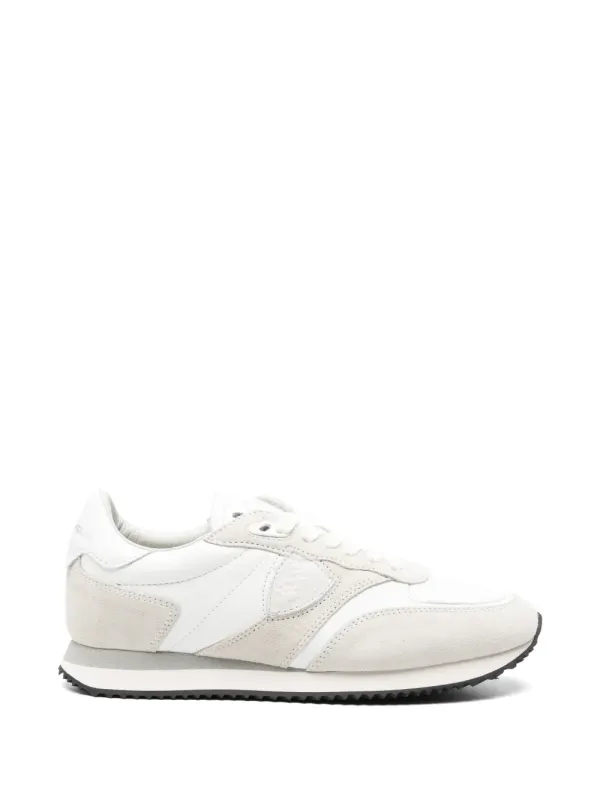 Philippe Model Paris BLVille leren with vlakken – White (BVLDVD16)