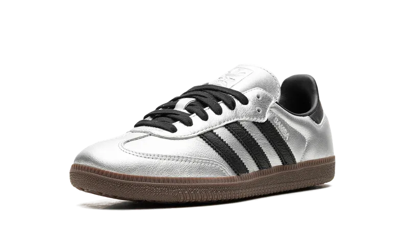Adidas Samba OG “Silver Metallic Black Gum” (JI4218)