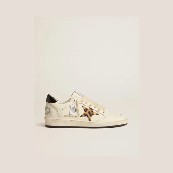 Golden Goose Women’S Ball Star With Leopard-Print Star Embellished With Swarovski Crystal (GWF00117.F005218.11671)